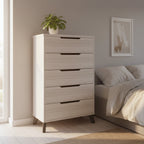 CraftPorch Chic and Vintage Wooden Chest with 5 drawers