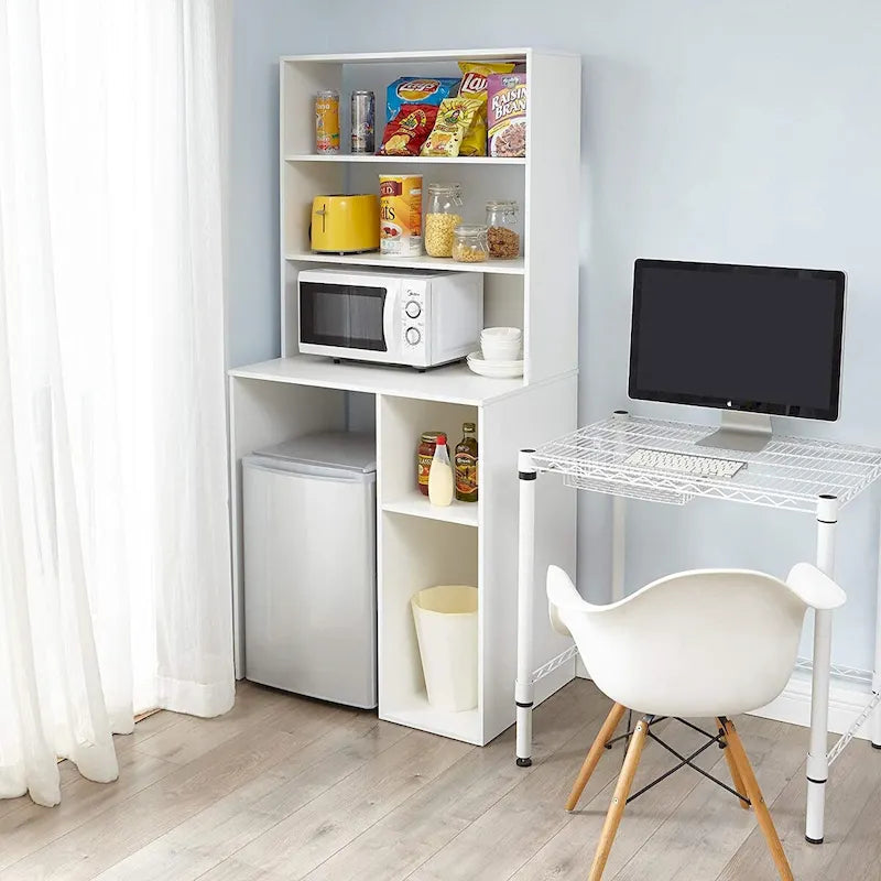 Mini-étagère de rangement pour mini-réfrigérateur de chambre (avec étagère supérieure)