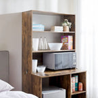 Mini-étagère de rangement pour mini-réfrigérateur de chambre (avec étagère supérieure)