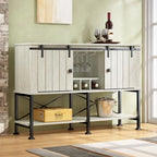 Cave à vin 52 pouces avec porte coulissante et étagères réglables - 52 L x 38 P x 15,5 H