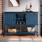 Cave à vin 52 pouces avec porte coulissante et étagères réglables - 52 L x 38 P x 15,5 H