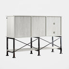 Cave à vin 52 pouces avec porte coulissante et étagères réglables - 52 L x 38 P x 15,5 H