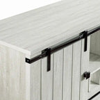 Cave à vin 52 pouces avec porte coulissante et étagères réglables - 52 L x 38 P x 15,5 H