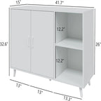 Buffet de cuisine 2 portes 2 étagères - 15P x 41,7L x 32,6H