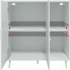 Buffet de cuisine 2 portes 2 étagères - 15P x 41,7L x 32,6H
