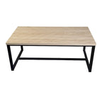 Table Basse Bali Style Côtier Moderne Dessus Bois Naturel