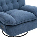 Fauteuil inclinable pivotant à 360 degrés en chenille moderne, ensemble de 1