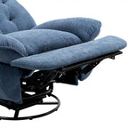 Fauteuil inclinable pivotant à 360 degrés en chenille moderne, ensemble de 1