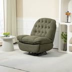 Fauteuil inclinable pivotant à 360 degrés en chenille moderne, ensemble de 1