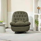Fauteuil inclinable pivotant à 360 degrés en chenille moderne, ensemble de 1