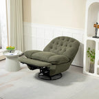 Fauteuil inclinable pivotant à 360 degrés en chenille moderne, ensemble de 1