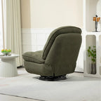 Fauteuil inclinable pivotant à 360 degrés en chenille moderne, ensemble de 1