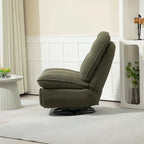 Fauteuil inclinable pivotant à 360 degrés en chenille moderne, ensemble de 1