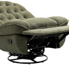 Fauteuil inclinable pivotant à 360 degrés en chenille moderne, ensemble de 1