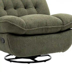 Fauteuil inclinable pivotant à 360 degrés en chenille moderne, ensemble de 1