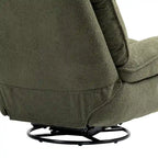 Fauteuil inclinable pivotant à 360 degrés en chenille moderne, ensemble de 1
