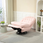 Fauteuil inclinable pivotant à 360 degrés en chenille moderne, ensemble de 1