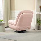 Fauteuil inclinable pivotant à 360 degrés en chenille moderne, ensemble de 1