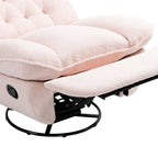 Fauteuil inclinable pivotant à 360 degrés en chenille moderne, ensemble de 1